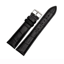 20mm black brown watch band alligator real cow leather crocodile bracelets low moq in stock genuine leather straps